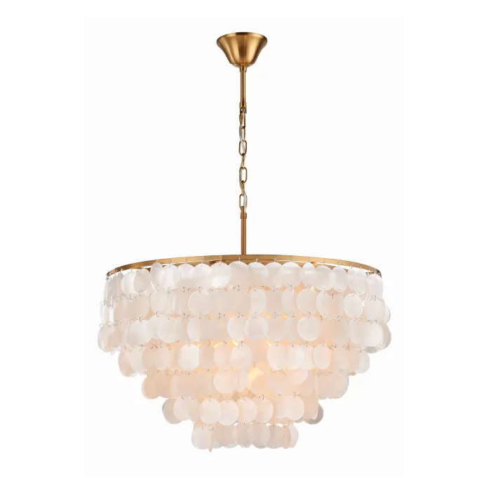 Tiered Seashell Chandelier