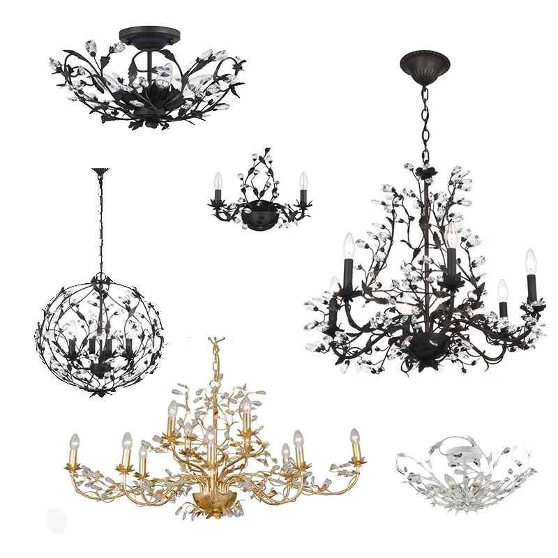Vintage Iron Chandeliers